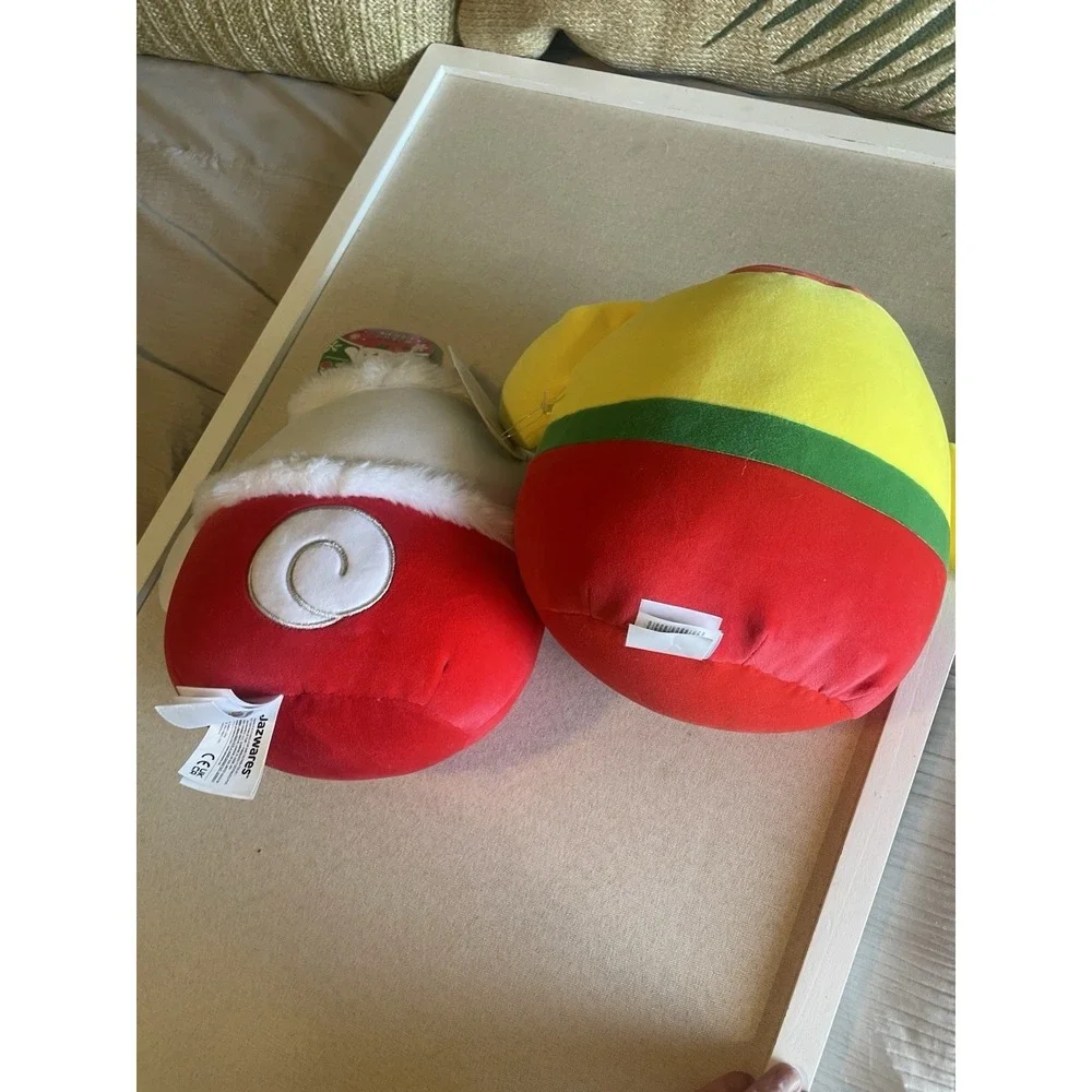 2 Squishmallows‎ Christmas Sanrio Pompompurin & Cinnamoroll NEW 8 inch Elves